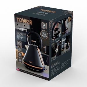 Czajnik Cavaletto Pyramid 1,7L Black/Rose Gold
