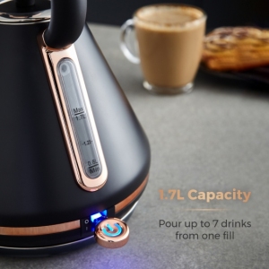 Czajnik Cavaletto Pyramid 1,7L Black/Rose Gold