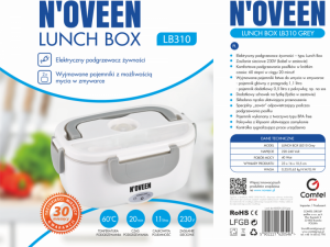 Elektryczny lunch box / podgrzewacz żywności N'oveen LB310 Grey